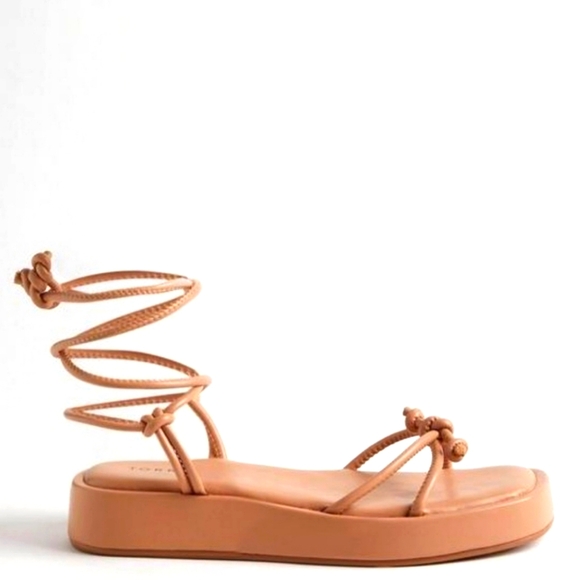 Tie Ankle Strap Flatform Sandal - Picture 7 of 8